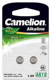 Camelion AG12/LR43/LR1142/386, Alkaline Buttoncell, 2 pc(s)