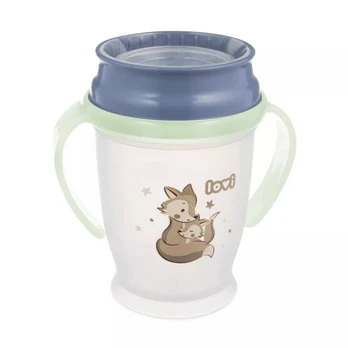 LOVI 1/611 puodelis 360 250ml Night&Day Fox