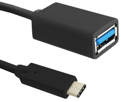 QOLTEC 50486 Qoltec Cable USB 3.1 tipo C kištukas USB 3.0 A moteriškas 0,5 m