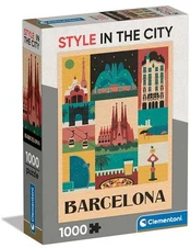 Clementoni CLE puzzle 1000 Compact Barcelona 39847 kaina