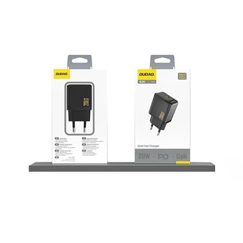 Dudao A26 PD20W GaN USB-C Charger - Juodas