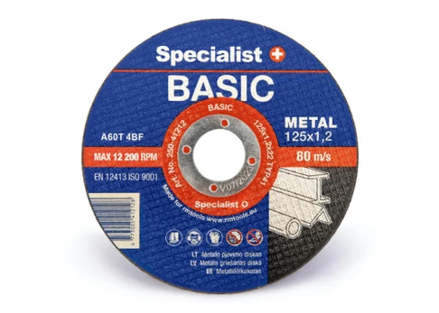 Diskas SPECIALIST+ metalui pjauti BASIC, 125x1.2x22 mm