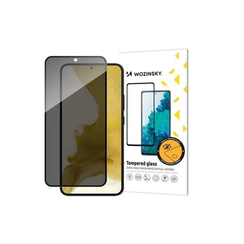 LCD apsauginis stikliukas "Wozinsky Privacy 5D Full Glue" Apple iPhone 15 Pro Max pritaikytas dėklui Anti Spy