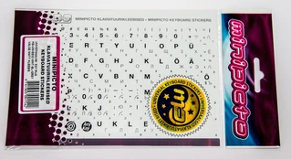 Minipicto keyboard stickers EST/RUS, black/white/grey (KB-UNi-EE02-WHTGRORA) kaina