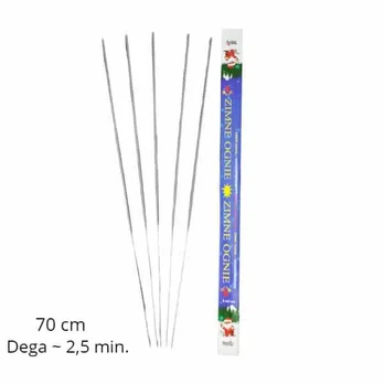 Bengališkos ugnelės, 70 cm, 5 vnt