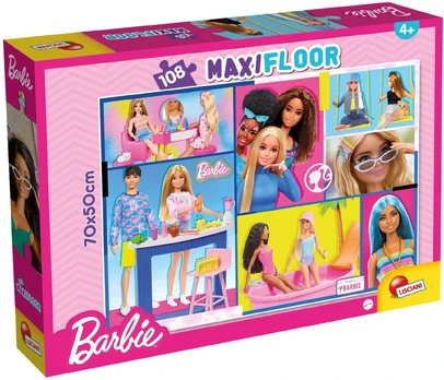 Dėlionė Lisciani Barbie, 50 cm x 70 cm, 108 dal.