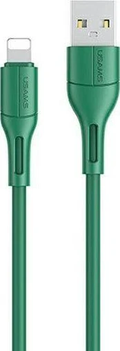Kabelis USB Usams USB-A - Lightning 1 m Žalias (SJ500USB04)