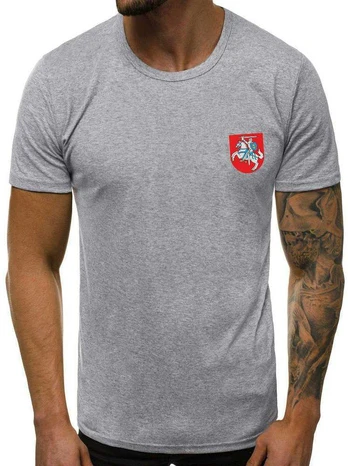 Pilki vyriški marškinėliai Herbas