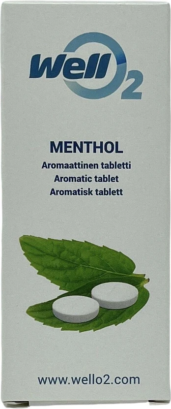 WellO2 -mentolitabletti, 20 kpl