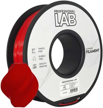 3D Plastikas - Filamentas PLA+ raudonas | 1.75 mm, 1kg | Professional LAB