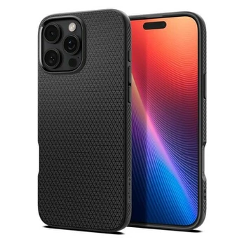 Matinis juodas dėklas Apple iPhone 16 Pro Max telefonui "Spigen Liquid Air"
