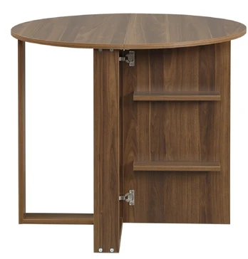 Valgomojo stalas Kalune Design Middle, riešuto, 90 cm x 45 cm x 77 cm