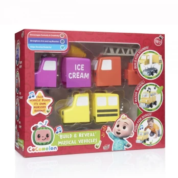 Transporto priemonių kaladėlės CoComelon Build N Reveal
