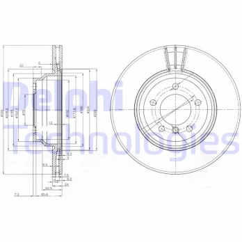 Stabdžių diskas DELPHI BG3959