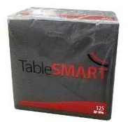 Multi Serviet TableSMART 33x33 cm 3-lag Sort,125 stk/pk