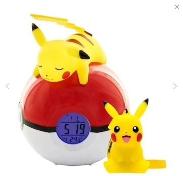 TEKNOFUN TF POKEMON LIGHT-UP ALARM CLOCK & PIKACHU 9CM