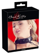 Bad Kitty Collar with Leash antkaklis/pavadėlis kaina
