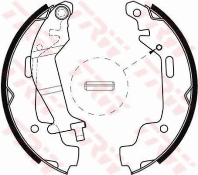 TRW GS8468 Brake shoe set