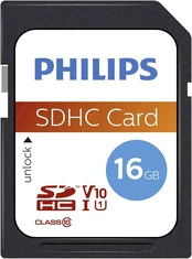 Atminties kortelė Philips SDHC, 16GB Class 10 UHS-I U1 kaina