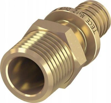 Tece Adapteris nipelis GZ 25mm x 3/4" žalvaris (705507)
