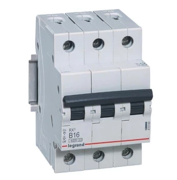 Legrand grandinės pertraukiklis RX3 3P B 16A 6000A - 419169