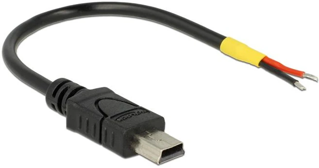 Verschiedene Delock 85251 - 0.1 m - Mini-USB B - USB 2.0 - Male/Male - Juodas