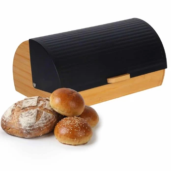 Relaxdays Duonos dėžė, bambuko laikymas