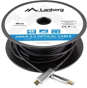 LANBERG HDMI M/M cable 40m optical AOC | CA-HDMI-20FB-0400-BK