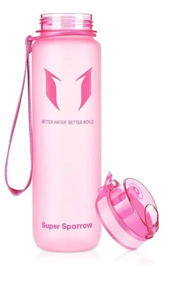 Super Sparrow tritano vandens buteliukas be BPA, 750 ml, rožinis