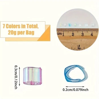 Ledo karoliukai, Light pink (1 bag)