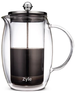 Kavinukas Zyle Coffee Press ZY800CF, 0.8 l, skaidri