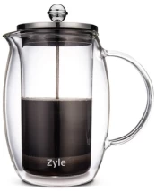 Kavinukas Zyle Coffee Press ZY800CF, 0.8 l, skaidri kaina