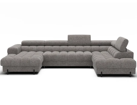 Eltap Kampinė sofa, Feraria, 358x202x93 cm, pilka