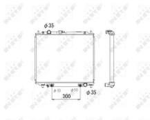 Variklio radiatorius NRF NRF 53810