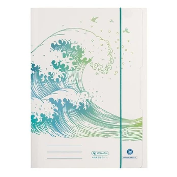 Aplankas su guma Herlitz Greenline Wave, A4