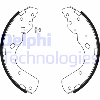 DELPHI LS1897 Brake shoe set