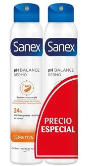 Moteriškas dezodorantas Sanex Dermo Sensitive, 200 ml, 2 vnt. kaina