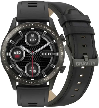 Išmanusis laikrodis Gravity Juodas 2 Paski GT10-3
