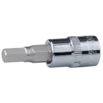Antgalis galvutė 1/4" CHROME+ 6mm, KS Tools