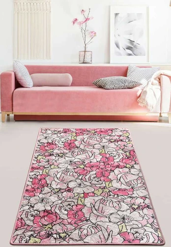 Prieškambario kilimas (100 x 300) Rosa - Rožinė