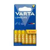 Šarminė baterija VARTA LR03 LONGLIFE 6vnt/bl. kaina