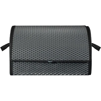 Bagažinės daiktadėžė EVAtech PRO M 32x50x30 cm - pilka / juodi kraštai