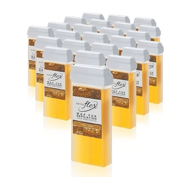 Depiliacinis vaškas Italwax Flex Amber, 100ml x24