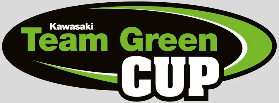 Kawasaki team žalias cup motociklo lipdukai
