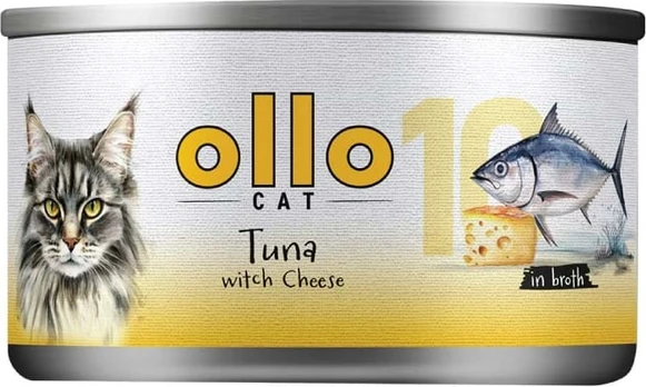 Ollo Tuna with Cheese in Broth Nr 10 70g