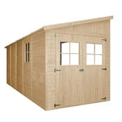 Sodo sandėliukas Timbela M341, 513 cm x 216 cm x 243 cm