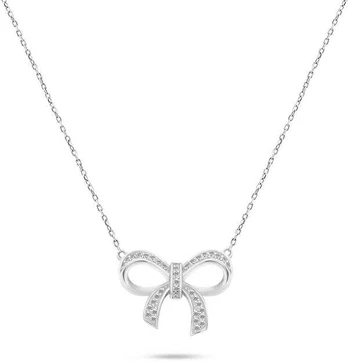 Brilio Silver Charming sidabrinis necklace Bow NCL55W