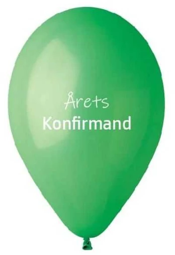 Viborg Ballon As Årets konfirmand ballon, grøn