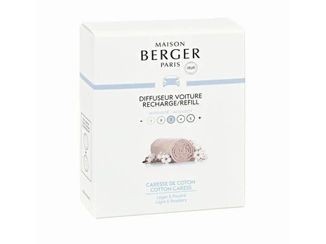 Maison Berger Paris Replacement refill for car diffuser Pure cotton Cotton Care ss (Car Diffuser Recharge/Refill) 2 pcs Unisex