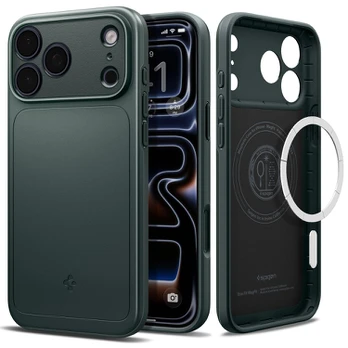 Dėklas Spigen Thin Fit MagSafe iPhone 17 Pro / 18 Pro ABYSS Žalias